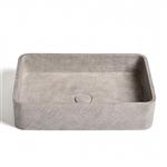 Waskom Ideavit Idea.Gaia 50x32.5x12 cm Vierkant Beton Grijs/Bruin
