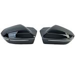 Dit betreft een BMW G60 G61 5 Serie MPE Style glans zwarte spiegelkappen set