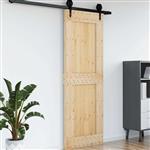 vidaXL Deur NARVIK Naturel 80 x 210 cm Massief Grenenhout