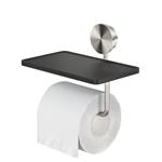 Toiletrolhouder met planchet Geesa Opal RVS geborsteld