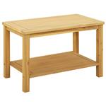 vidaXL Bijzettafel Olie naturel 70 x 40 x 45 cm Massief Acaciahout