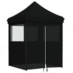vidaXL Partytent Zwart 200 x 200 x 306 cm Oxford Stof