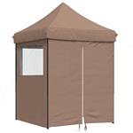 vidaXL Partytent Bruin 200 x 200 x 306 cm Oxford Stof