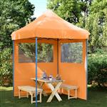 vidaXL Partytent Oranje 200 x 200 x 306 cm Oxford Stof