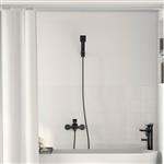 vidaXL Doucheset Zwart G 1 / 2 inch