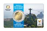 Belgie 2 Euro 2016 Rio de Janeiro Coincard Frans