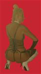 mooie blonde slanke hoogbenige milf