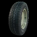 GT radial Luchtband + wiel 195/70 R14 XL Kargomax ST-4000 M+S + 5Jx14H2 ET0 94/140/5 96 N staal zilv