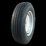 Linglong Luchtband + wiel 155/80 R13 R701 M+S + 4Jx13H ET0 60/100/4 84 N staal grijs groen