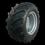 DURO Luchtband + wiel 26x12.00-12 HF-255 4PR + 10.50Ix12H2 ET0 94/140/5 A3 staal zilvergrijs links