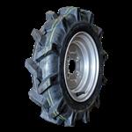 KINGS TIRE Luchtband + wiel 4.50-10 V-8803 4PR + 3.50Bx10H2 ET-2.1 60/100/4 staal zilvergrijs rechts