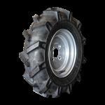 KINGS TIRE Luchtband + wiel 5.00-10 V-8803 4PR + 3.50Bx10H2 ET-2.1 60/100/4 60 A3 staal zilvergrijs 