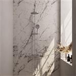 Regendouche Brauer Chrome Showerpipe Met Thermostaat 20cm 3 Standen Messing Chroom
