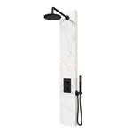 BRAUER Black Edition Thermostatisch Douchepaneel 2-weg Calacatta gold SET 01