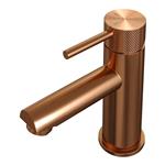 Wastafelmengkraan Brauer Copper Carving Coldstart Opbouw Laag Ronde Hendel Geborsteld Koper PVD PVD