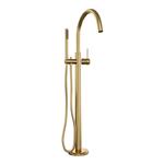Badkraan Vrijstaand Brauer Gold Carving met Staaf Handdouche Geborsteld Goud