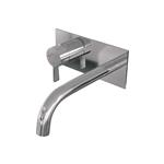 Inbouw Wastafelmengkraan Brauer Chrome Edition Coldstart Gebogen Uitloop Halfronde Hendel Links Chro