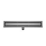 Douchegoot met Tegelrooster en Flens BWS Roos 70x7 Cm Gunmetal