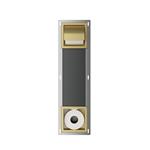 Toiletrolhouder met Klep en Reserverolhouder Inbouw BWS Milan Geborsteld Messing