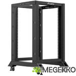 Lanberg OR01-6818-B rack 18U Vrijstaande rek Zwart