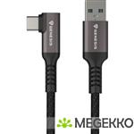 GENESIS NVC-2221 USB-kabel USB 3.2 Gen 1 (3.1 Gen 1) 5 m USB A USB C Zwart, Grijs