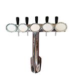 Occasion - Tapzuil 5 kraans chroom met spoelkruis