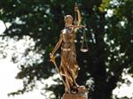 Beeld Vrouwe Justitia - Brons-look - 35 cm - Polystone