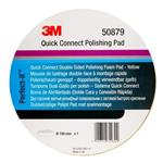 3M 50879 Quick Connect dubbelzijdige Poets Wafelpad - Geel 150 mm 3M-50879
