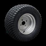BKT Luchtband + wiel 20x10.00-10 LG-306 6PR 6.00x10H2 ET-4 60/100/4 A3 staal zilvergrijs