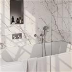 BRAUER Brushed Edition thermostatische inbouw badkraan met drukknoppen SET 04 met uitloop en 3-stand