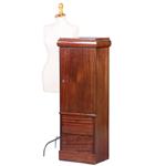 Art deco Zuilvormige kast of kastvormige zuil met 1 deur en twee kleine laden ca 1915 (No.431540)