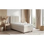 1-Persoons Opbergboxspring Larissa 90x200 Cream/Beige