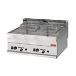 GastroM Gas Friteuse 8+8 liter 650 lijn