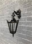 Exterieur licht Gouda, keramische fitting en glas, gegoten aluminium, TL40-groen - zwart