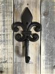 Kapstok - Franse Lelie - Fleur de Lis - Gietijzer - Bruin