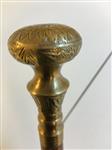 Edele wandelstok met prachtige messing knop.