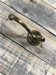 Garderobehaak / kapstok, messing gepatineerd