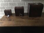 Decoratie Koffers - Set van 3 - Hout
