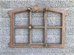 IJzeren raam voor de tuinmuur, stalraam, venster in antieke stijl - 57x42