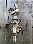 Waterkraan met mooie haan voor tuin fonteinen, messing.