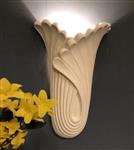 Mooie strakke wandlamp in wit terracotta steen, zeer fraai, klassiek, Louis XIV.
