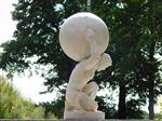 Beeld van Atlas - 70 cm - Vintage look - Polystone