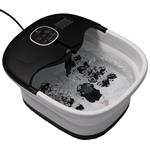 Slimtron FB02 Elektrisch Voetenbad – Verwarming, Bubbels en Massagerollers – Zwart