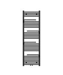 BWS Towel Badkamerradiator CV 160x50cm 2300W Mat Zwart Midden-/Zijaansluiting