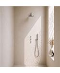 Wiesbaden Caral Inbouw Regendouche Compleet Met 2 Stopkranen En Staafhanddouche Chroom