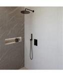 Wiesbaden Caral Inbouw Regendouche Compleet Met Staafhanddouche Mat Zwart