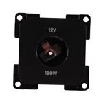 Presto Contactdoos 12V Groot Inbouw S-10.000 Zwart