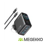 Anker B121BGZ1 Dual USB-C / USB-A Snellader 100W Zwart met Kabel