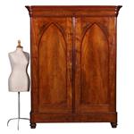 Vroeg Biedermeier notariskast in bloemmahonie met prachtig interieur ca 1820 (No.440515)