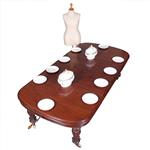 Massief mahonie eetkamertafel met slinger en inlegbladen Victoriaans ca 1860 (No.440550)